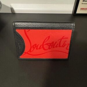 Christian Louboutin Black and Red Card Holder